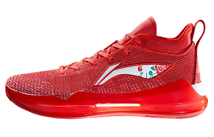 Li-Ning Li Ning YuShuai 13 Basketball Shoes Men's Mid Top Flame Red