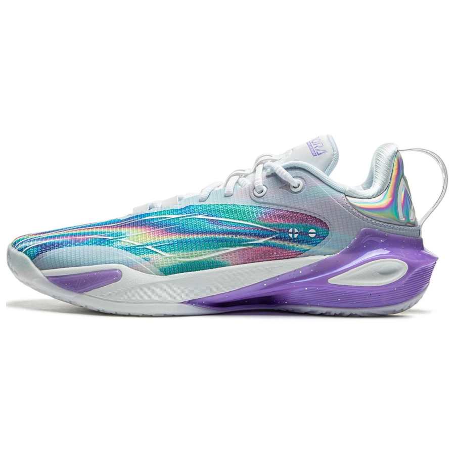 Li-Ning Li Ning Speed 11 Low top Basketball Shoes Men's Blue Purple