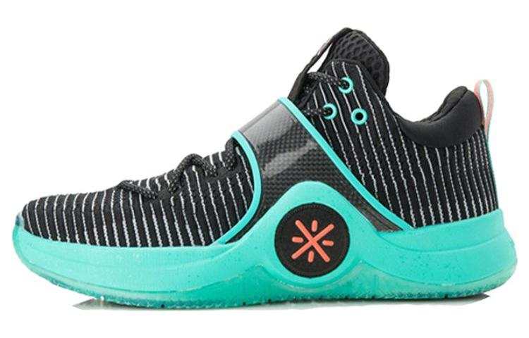 Li-Ning Li Ning WOW 6 Slip Resistant Abrasion Resistant Low top Basketball Shoes Men's Green Black