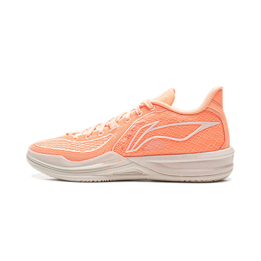 Li-Ning Li Ning Assassin's Creed 2 Cushioning Slip Resistant Breathable Low top Basketball Shoes Men's Fluorescent Soft Orange