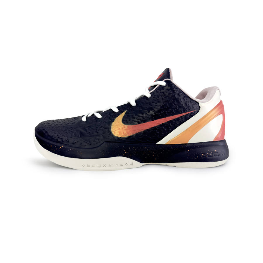 Nike Nike Zoom Kobe 6 'All Star 2.0' All Star Cushioning, Wear Resistant Low top Basketball Shoes Men's Black Red