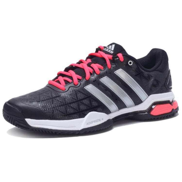 Adidas Adidas Barricade Slip Resistant Abrasion Resistant Low top Tennis Shoes Men's Black