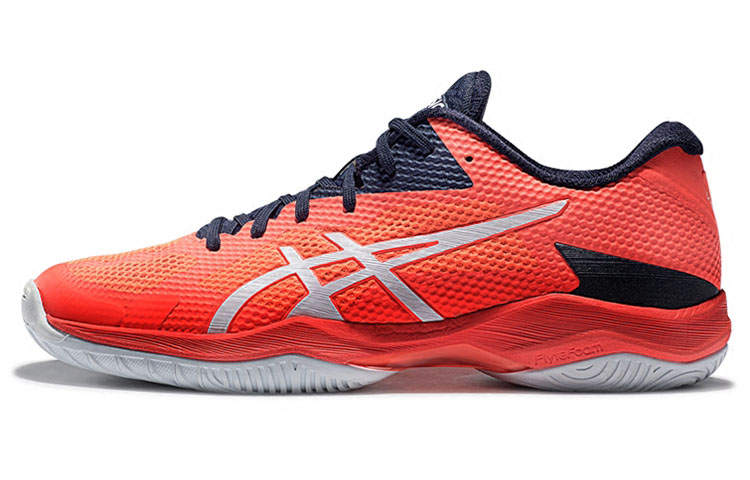 Asics V Swift Ff Low top Badminton Shoes Men's Orange Blue