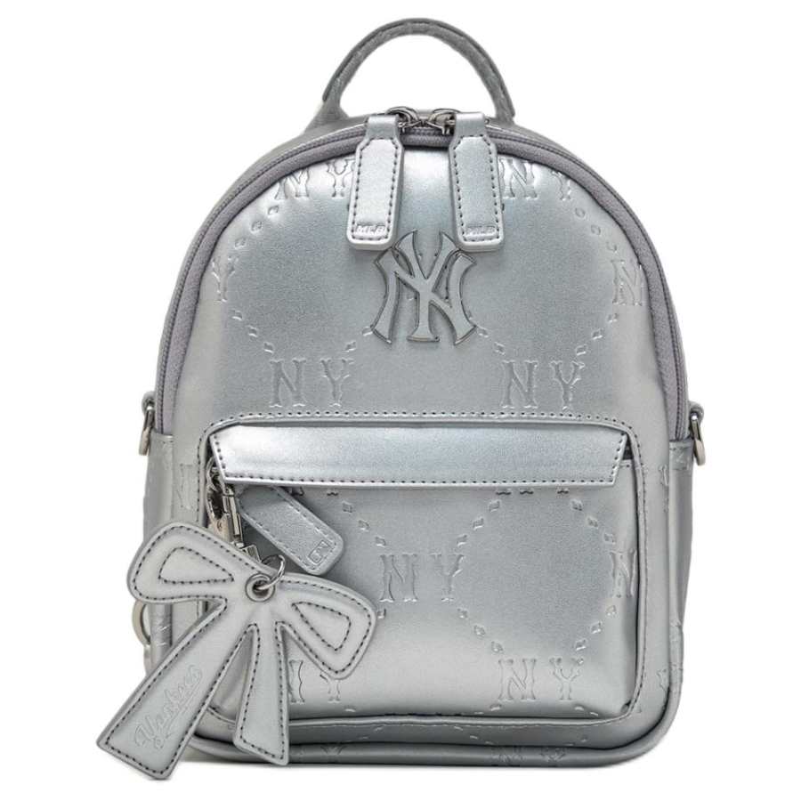 MLB MLB Artificial Leather With Polyester Backpack Mini Kids' Silver