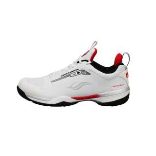 BONNY Cushioning Slip Resistant Abrasion Resistant Low top Badminton Shoes Unisex White