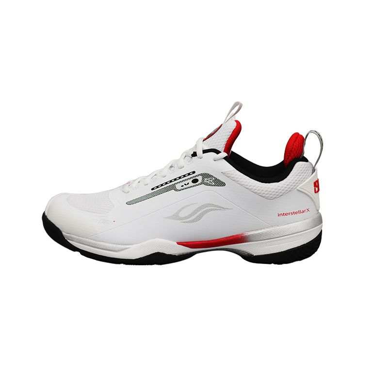 BONNY Cushioning Slip Resistant Abrasion Resistant Low top Badminton Shoes Unisex White