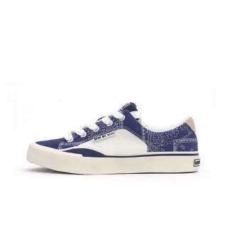 SEW BY SOU Canvas Shoes Unisex Low Top Paisley Blue