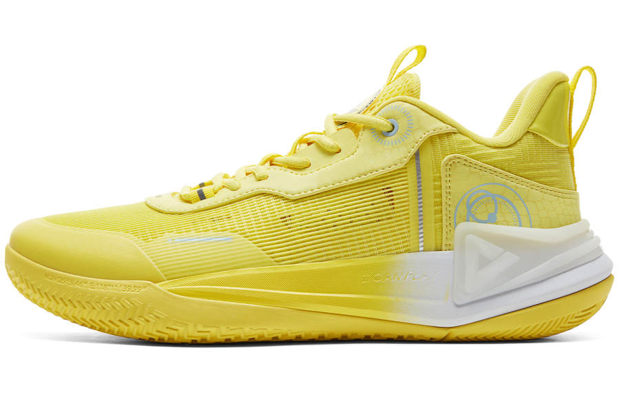 PEAK Slip Resistant Abrasion Resistant Low top Basketball Shoes Men's Mustard Yellow