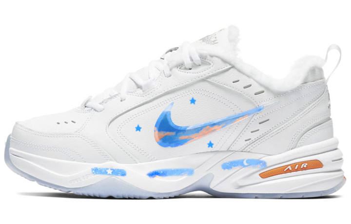 Nike Nike Air Monarch 4 Cushioning Slip Resistant Cushioning Slip Resistant Low top Chunky Sneakers Unisex Blue White