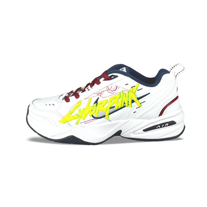 Nike Nike Air Monarch 4 Slip Resistant Slip Resistant Low top Chunky Sneakers Unisex White Yellow