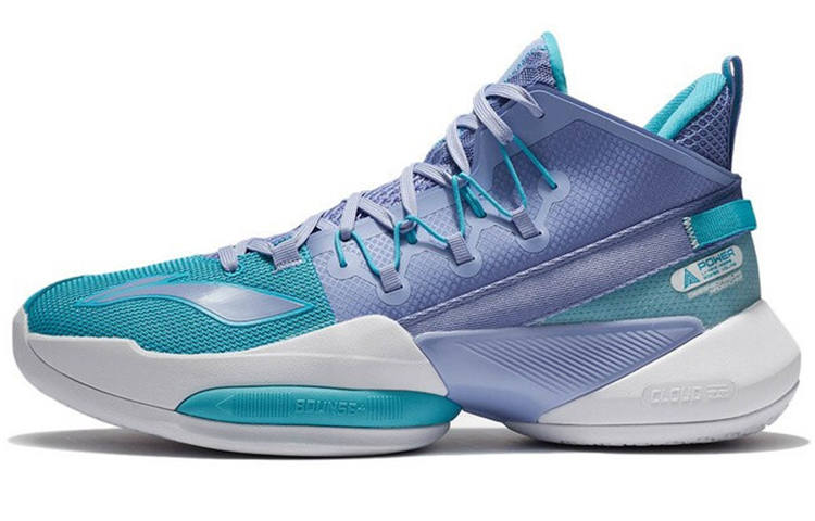 Li-Ning Li Ning Air Strike 8 V2 Cushioning Rebound Cushioning Rebound Mid top Performance Basketball Shoes Men's Purple