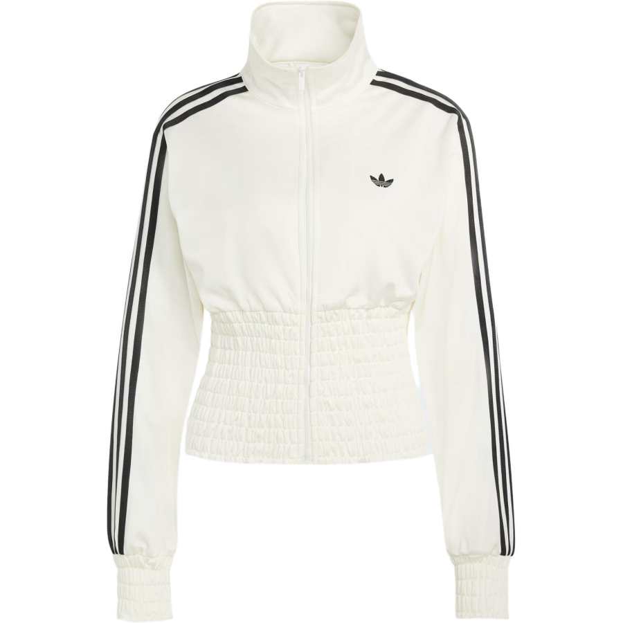 Adidas Originals Firebird stripe shirred top
