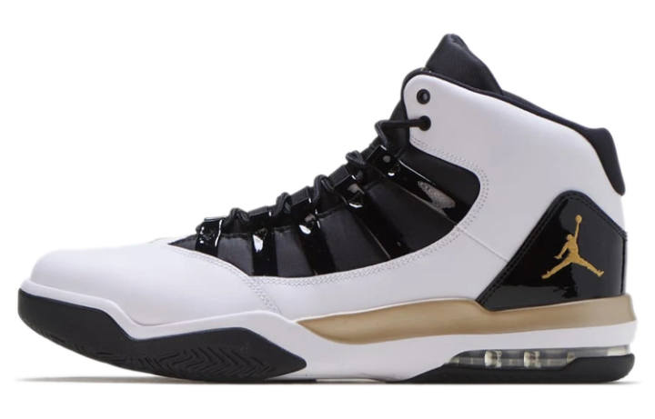 Jordan Jordan Max Aura White Metallic Gold Black