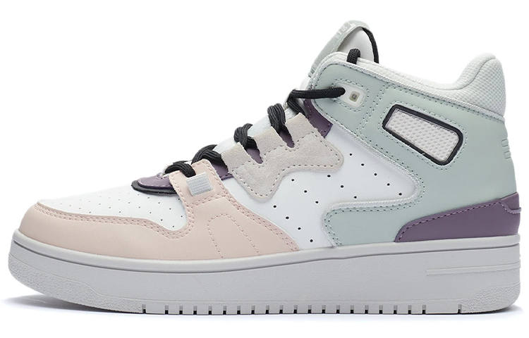 Li-Ning Li Ning Attack 2020 Synthetic Leather, Split Suede Lace Up Cushioning Slip Resistant Abrasion Resistant Rebound Mid top