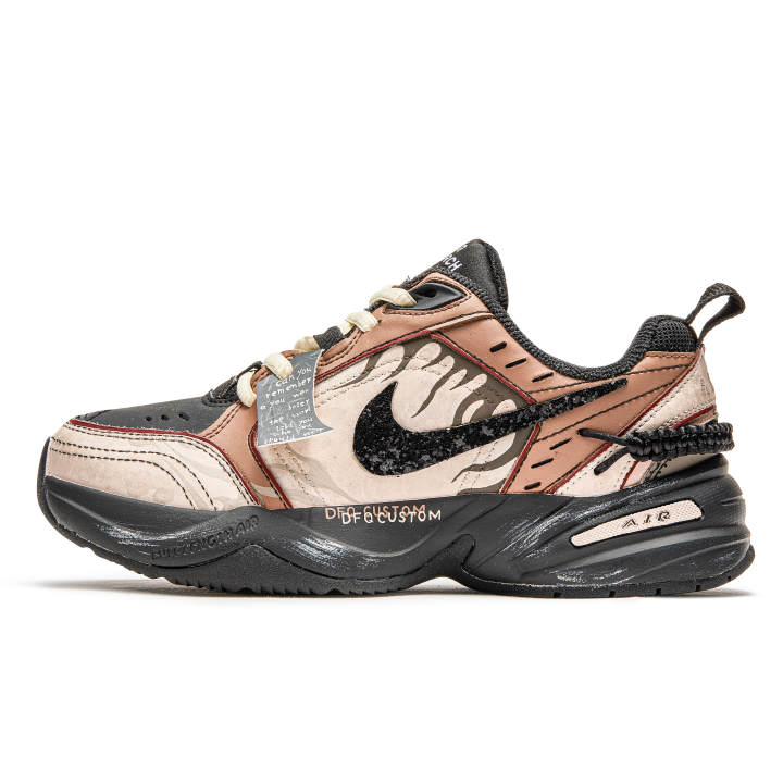 Nike Nike Air Monarch 4 Freedom Panda Y2K Vintage Running Shoes, Black Diamond Slip Resistant Abrasion Resistant