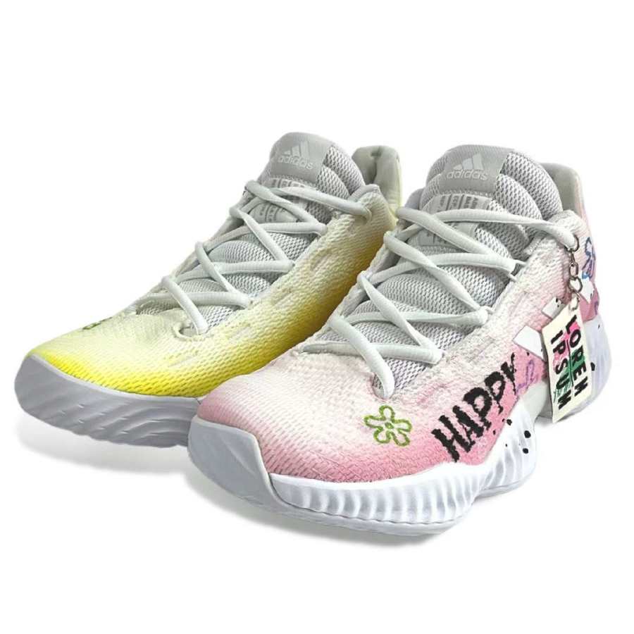 Adidas Adidas Pro Bounce 2018 Ocean Twins Fabric Slip Resistant Abrasion Resistant Slip Resistant Abrasion Resistant Low top