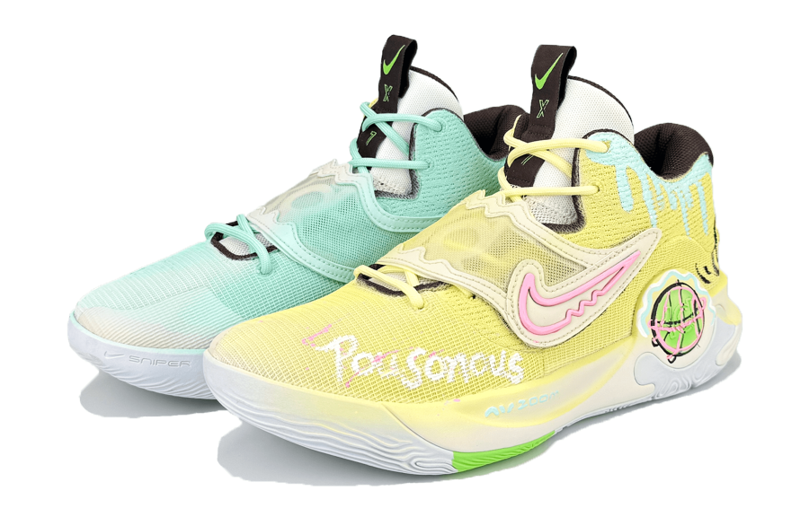 Nike Nike KD Trey 5 X Low top Basketball Shoes Unisex Yellow Green