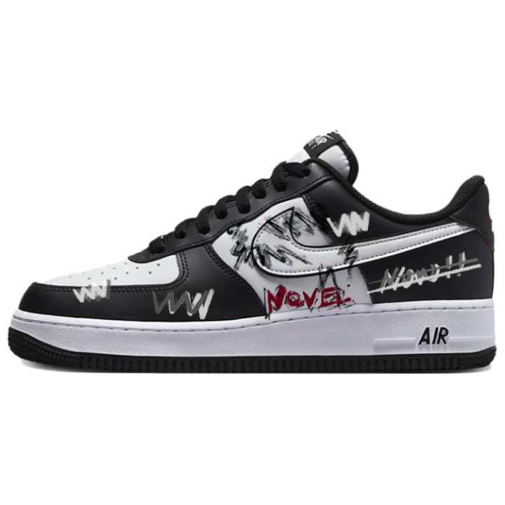 Nike Nike Air Force 1 Abrasion Resistant Abrasion Resistant Low top Skateboard Shoes Unisex White Black