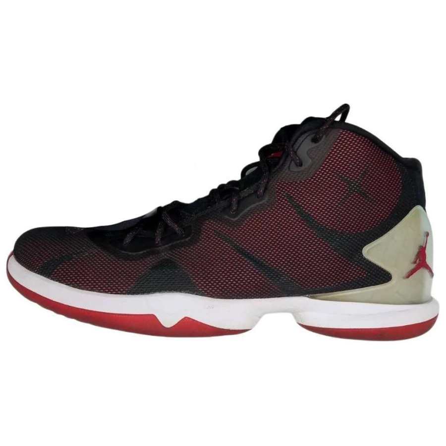 Jordan Jordan Super.Fly 4 Cushioning, Wear Resistant Mid top Basketball Shoes Men's Red Black