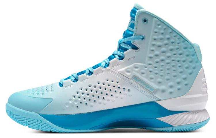 Under Armour Curry 1 High top Basketball Shoes Men's Glamor Blue