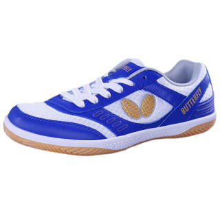 Butterfly Slip Resistant Abrasion Resistant Low top Training Shoes Unisex White Blue