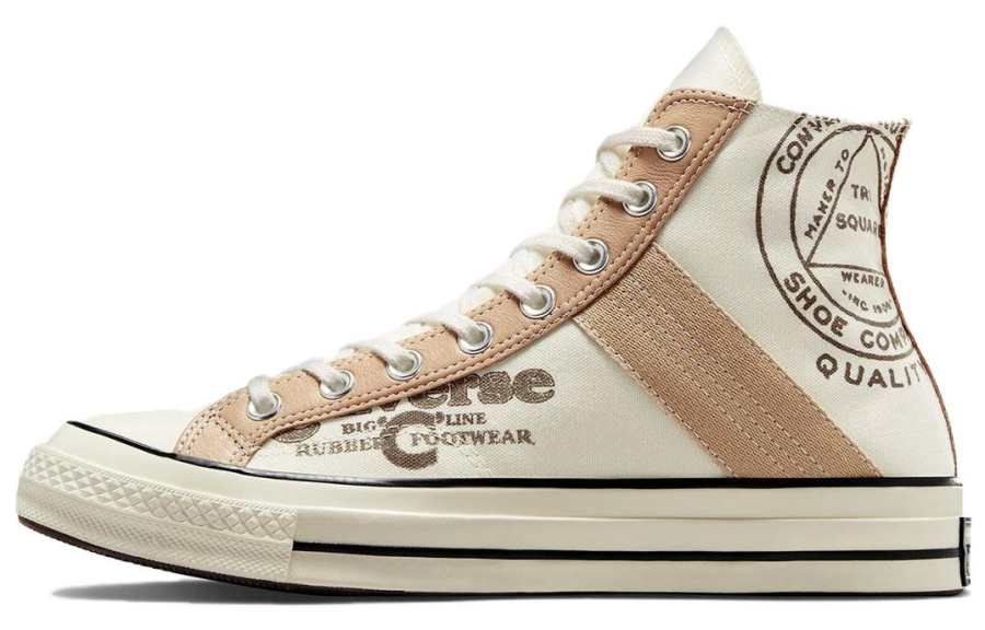 Converse Chuck 70 Converse Leather Overlay High 'Egret Champagne Tan'