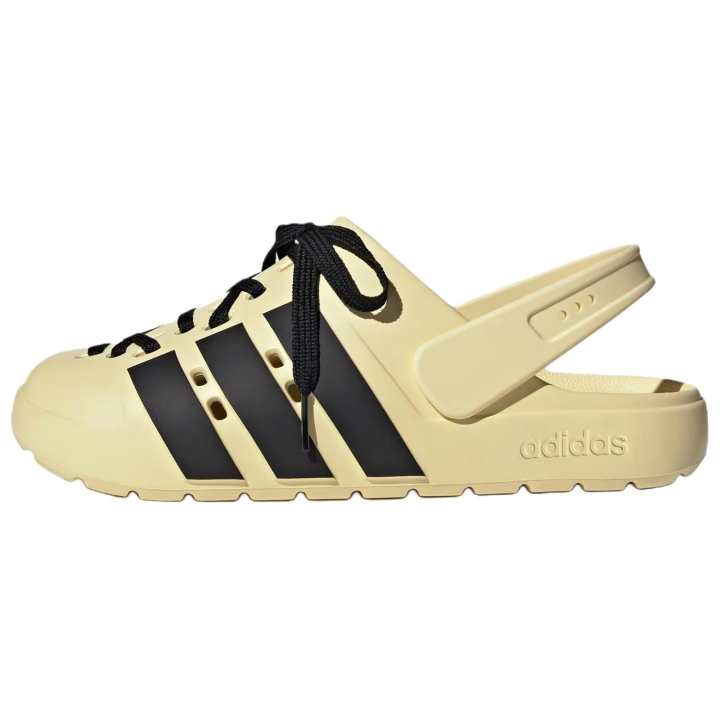 Adidas Adidas Adilette Clog 2.0 Comfortable And Lightweight Clogs Unisex Beige Black
