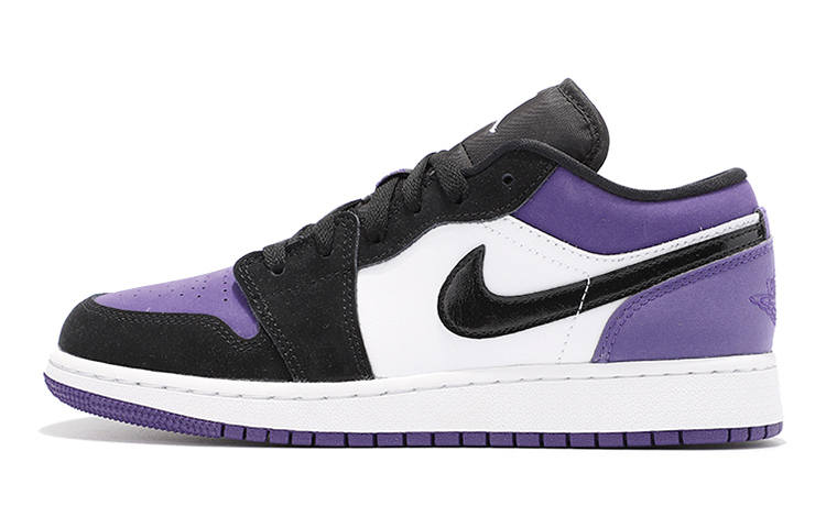 Jordan Air Jordan 1 Low 'Court Purple Black Toe' Gs