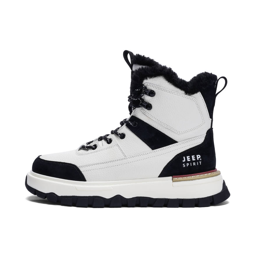 JEEP SPIRIT Crew Snow Boots Men's Polar White