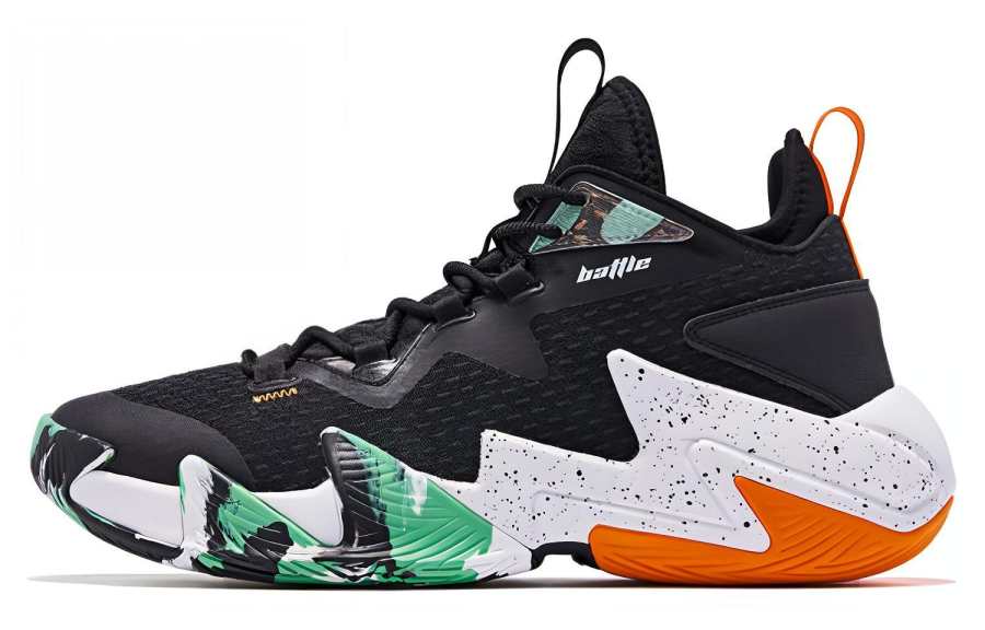 QIAODAN Broken Shadow 2.0 Basketball Shoes Men's Black Orange