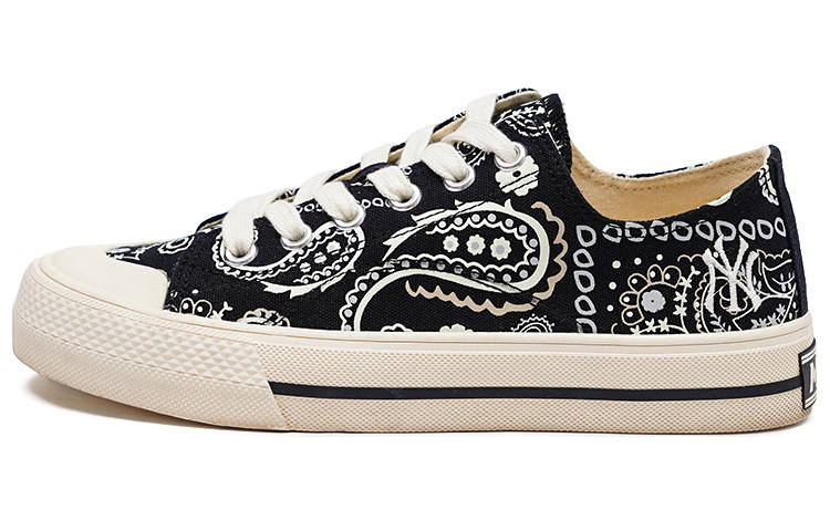 MLB MLB Playball Canvas Shoes Unisex Low Top Black/White