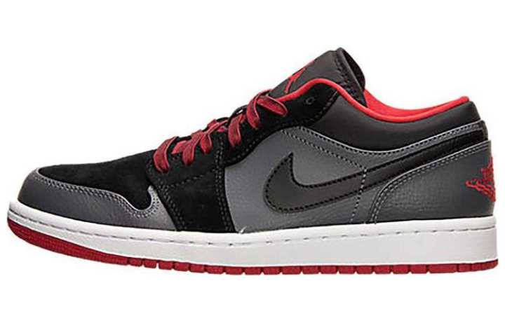 Jordan Air Jordan 1 Low 'Black Dark Grey Red'