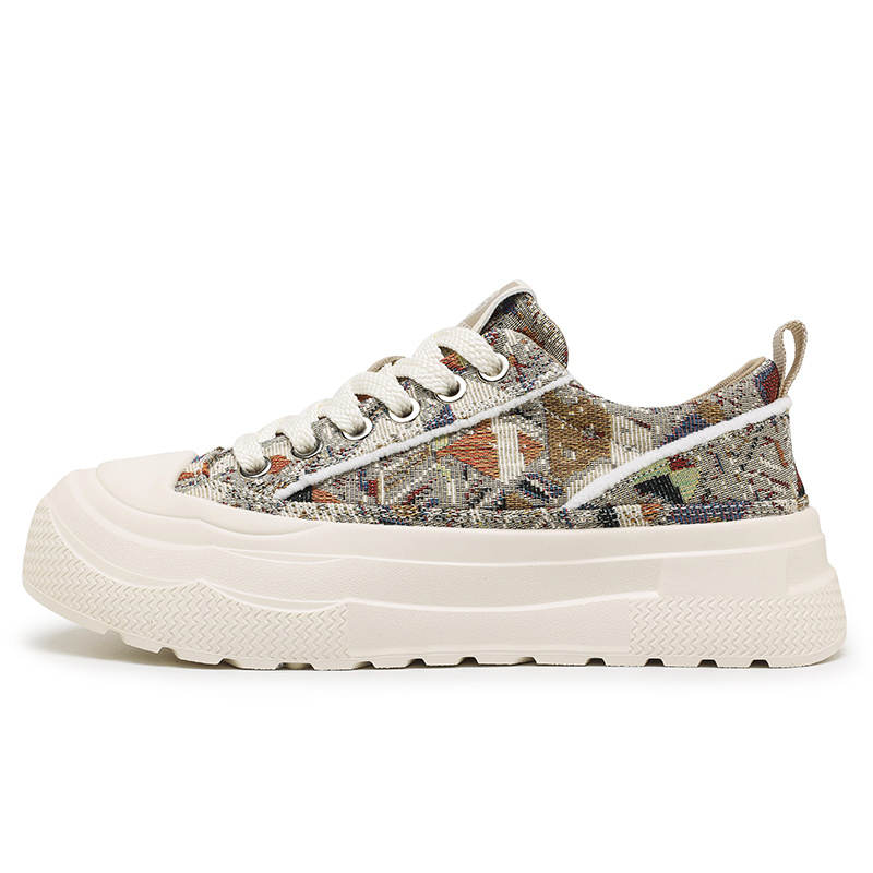 AD AD Breathable Height Increasing Breathable Height Increasing Low top Canvas Shoes Men's