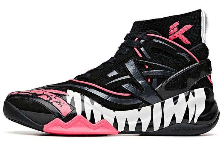ANTA MARVEL x Anta Distressed Venom KT6 Thompson Textile, Synthetic Leather Cushioning Slip Resistant Abrasion Resistant