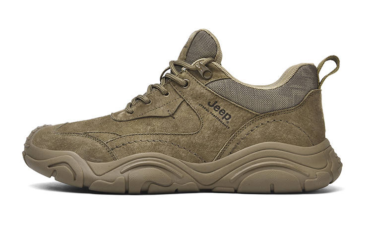Jeep Cushioning Abrasion Resistant Coverage Cushioning Abrasion Resistant Coverage Low top Functional Shoes Men's Khaki