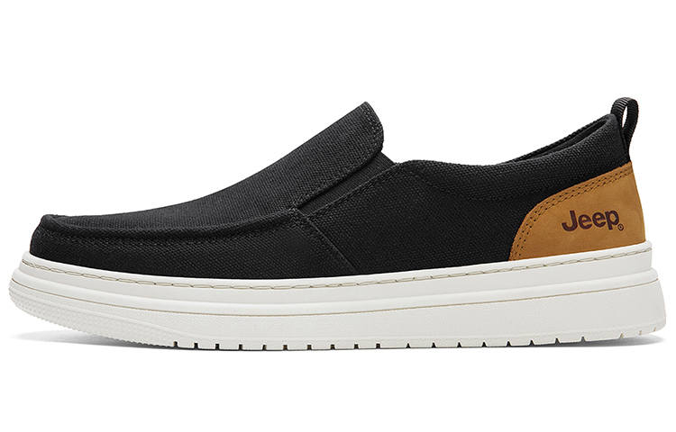 Jeep Abrasion Resistant Low top Canvas Shoes Men's Black