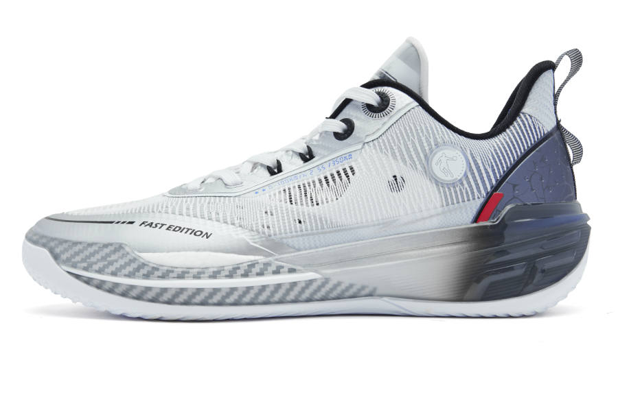 QIAODAN FE2.0 Devil Commander Low top Q KUNGFU TURBO Basketball Shoes Men's Gray Silver