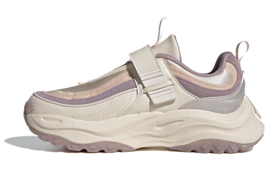 Adidas Adidas Maxxwavy Extreme Fabric Abrasion Resistant Breathable Low top Chunky Sneakers Women's Beige Purple