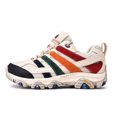 MODE FULL Cushioning Slip Resistant Abrasion Resistant Waterproof And Breathable Low top Hiking Shoes Men's Multicolor