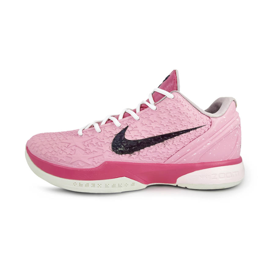 Nike Nike Zoom Kobe 6 Cushioning Slip Resistant Abrasion Resistant Low top Basketball Shoes Men's Pink