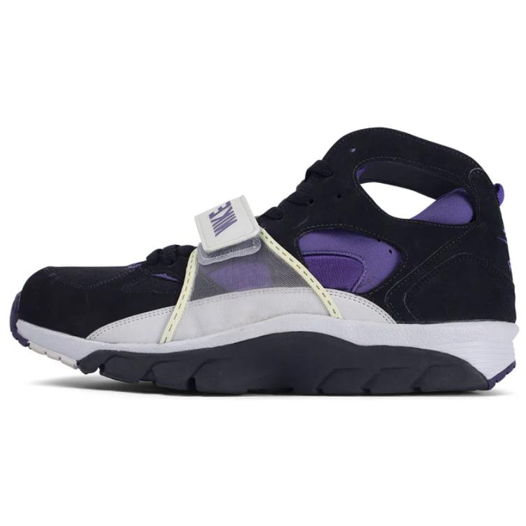Nike Nike Air Trainer Huarache Slip Resistant Abrasion Resistant Mid top Basketball Shoes Men's Black Purple