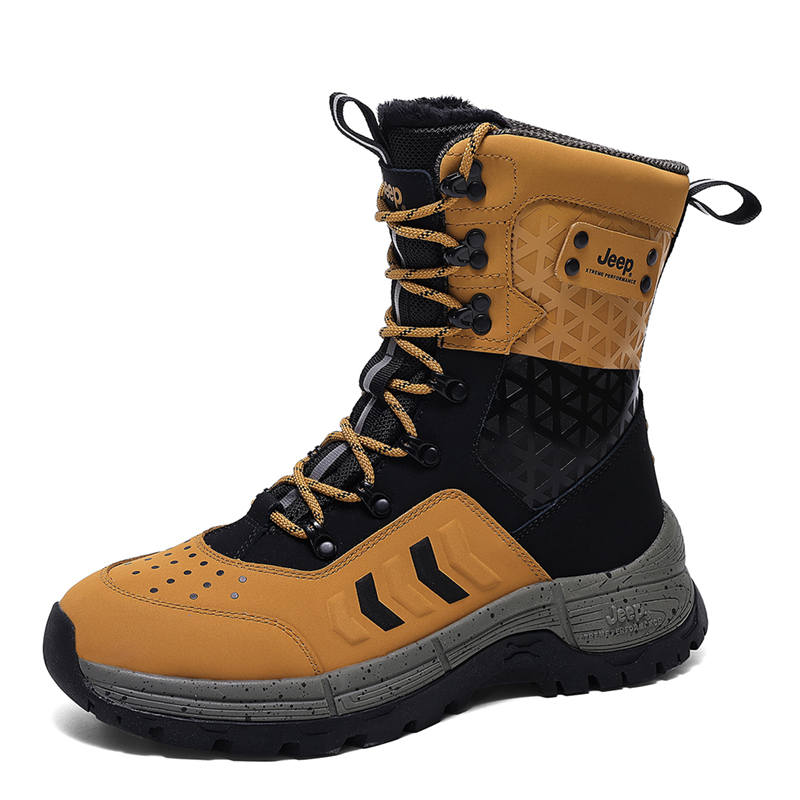 Jeep Cushioning Abrasion Resistant Thermal Cushioning Abrasion Resistant Thermal High top Hiking Shoes Men's