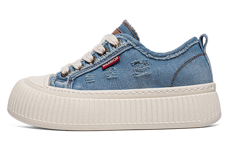 Warrior Abrasion Resistant, Lightweight, And Breathable Low top Canvas Shoes Women's Light Blue