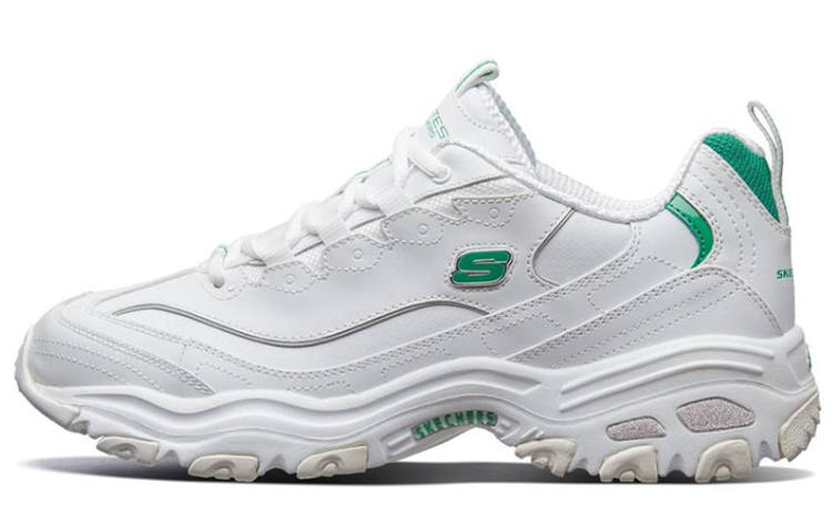 Skechers D'lites 1.0 Running Shoes White/Green