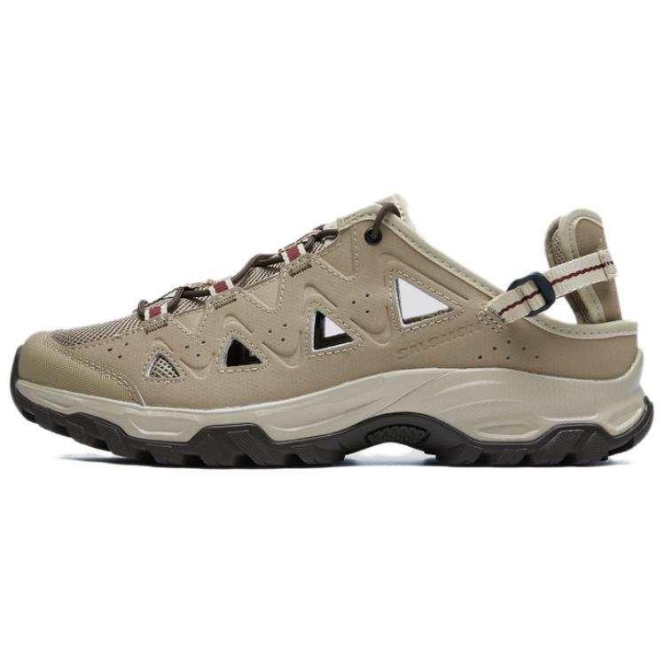 SALOMON ALHAMA Slip Resistant, Odor Resistant, Breathable Grip River Trekking Shoes Men's Brown Gray