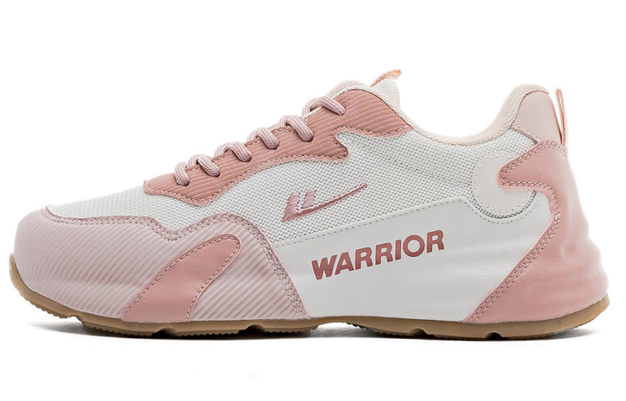 Warrior Slip Resistant, Abrasion Resistant, Breathable, Lightweight Low top Chunky Sneakers Women's Beige Pink