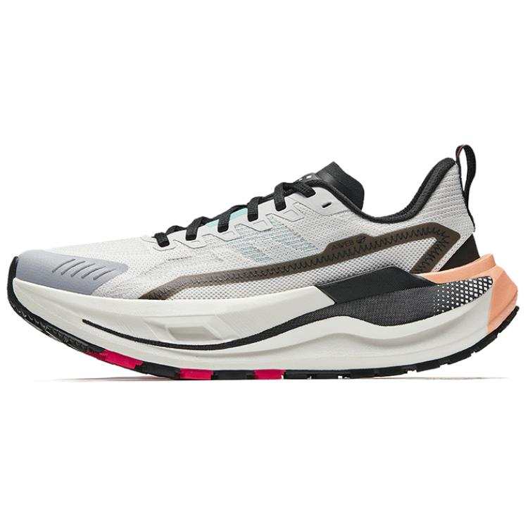 Anta Kunlun Slip Resistant Abrasion Resistant Low top Hiking Shoes Men's White Gray Black