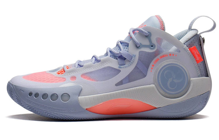 Li-Ning Li Ning Shadow 3 Slip Resistant Abrasion Resistant Low top Basketball Shoes Men's Light Bright Blue