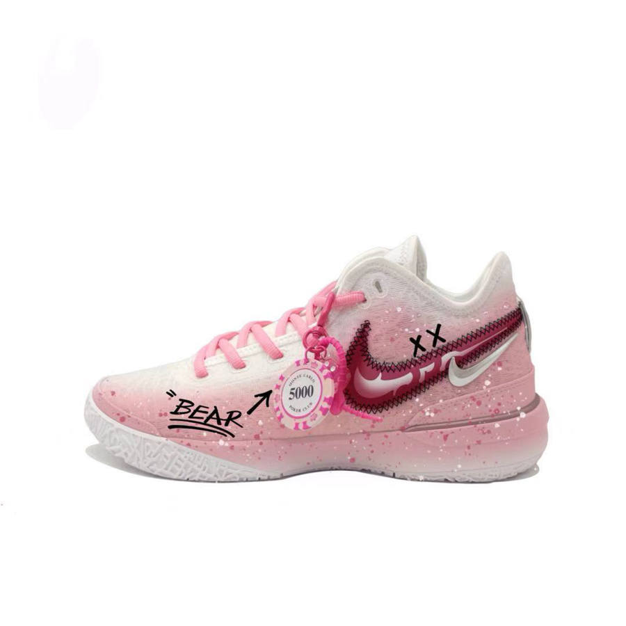 Nike Nike LeBron NXXT Gen Zoom LeBron NXXT Gen Slip Resistant Abrasion Resistant Low top Basketball Shoes Men's Pink