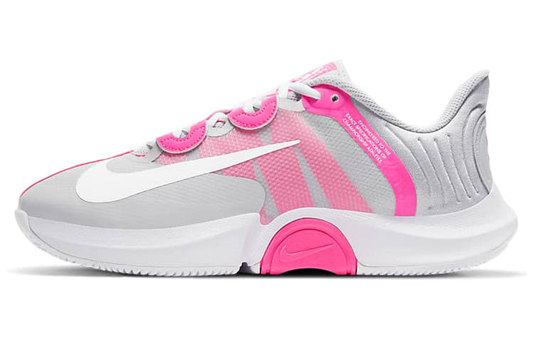Nike Nike Air Zoom GP Turbo Cushioning Slip Resistant Low top Tennis Shoes Women's Pink Gray
